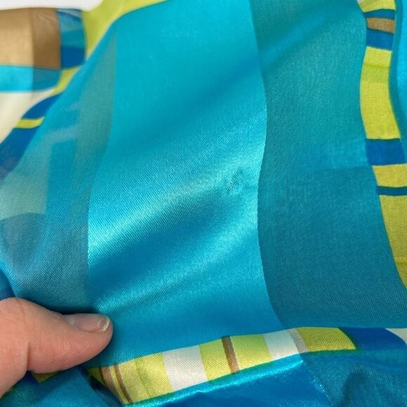 Y2K blue‎ sheer scarf - Picture 5 of 5